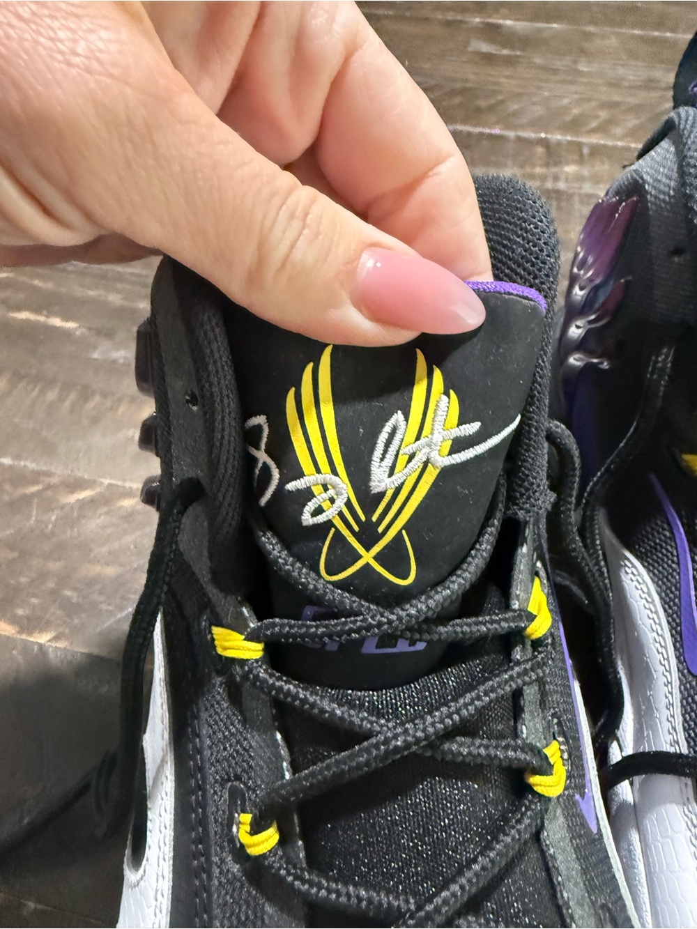 Nike Sonic Flight Venom Gary Payton Black Purple GP20 Men’s US 11 Sneakers Shoes - Picture 10 of 14